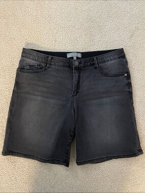 Wit & Wisdom Washed Denim Bermuda Shorts, Size 14